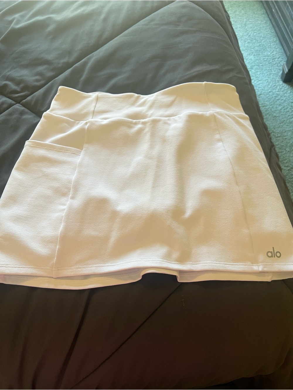 ALO Yoga White Mini Skirt